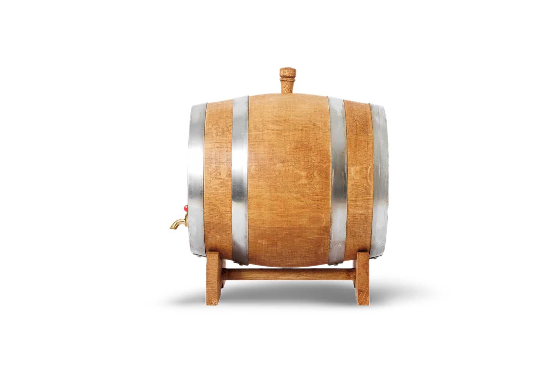 Dębowa beczka 10L na whisky bimber wino nalewki (kolor jasnobrązowy)