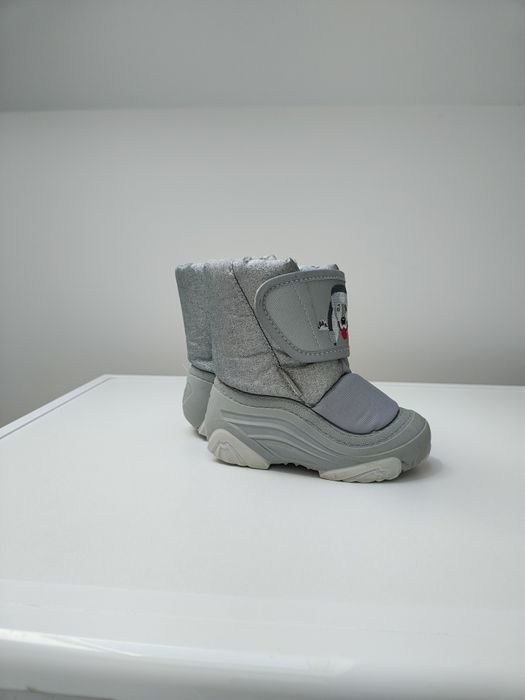 Kozaki dziecięce, ocieplane, szare