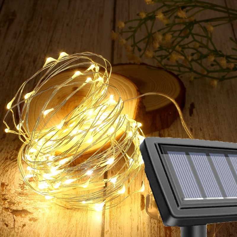 Lampa solarna GIRLANDA 100led sznur świetlny P-802