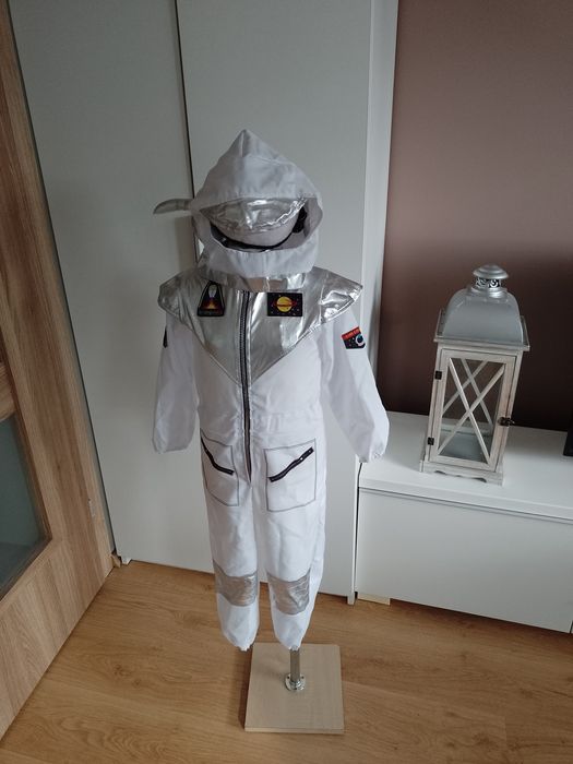 NOWY strój karnawałowy ASTRONAUTA KOSMITA kosmos kostium 110/116 (445)