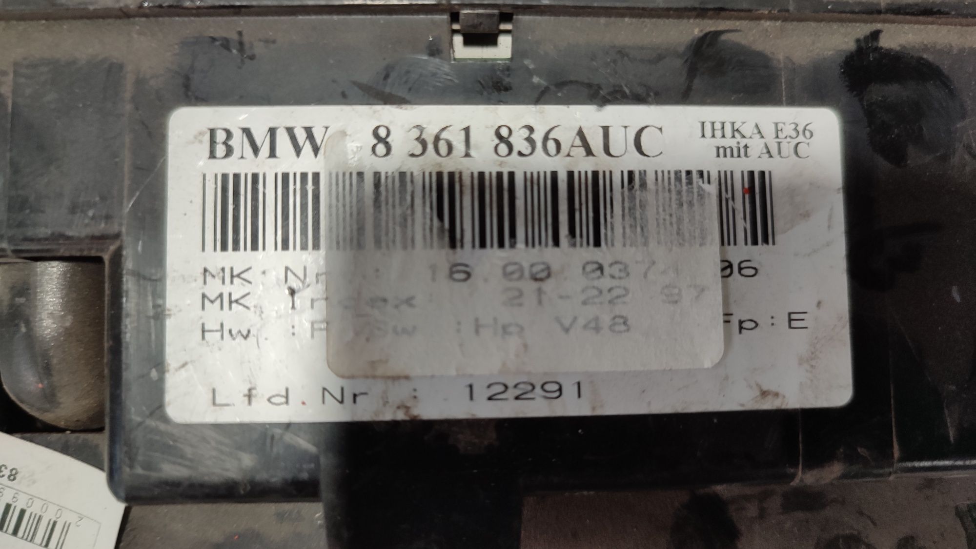 Блок управління клімат-контроль BMW 3 E36 8361836