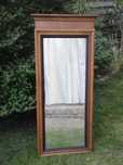 Stare lustro lekko spatynowane w drewnianej ramie 115cmx51cm