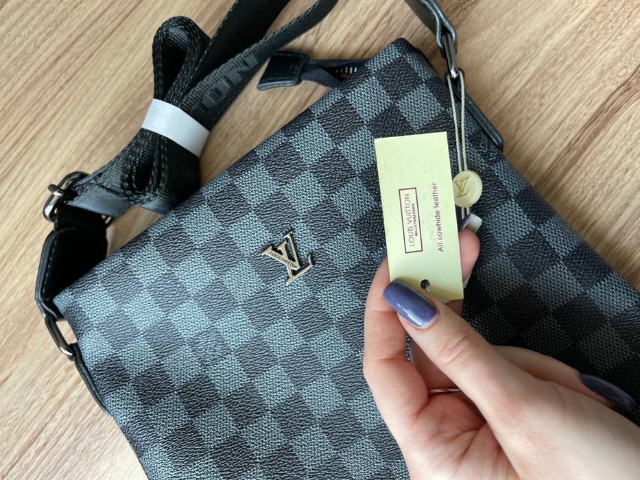 Мужская сумка Louis Vuitton барсетка чоловіча через плече луі віттон