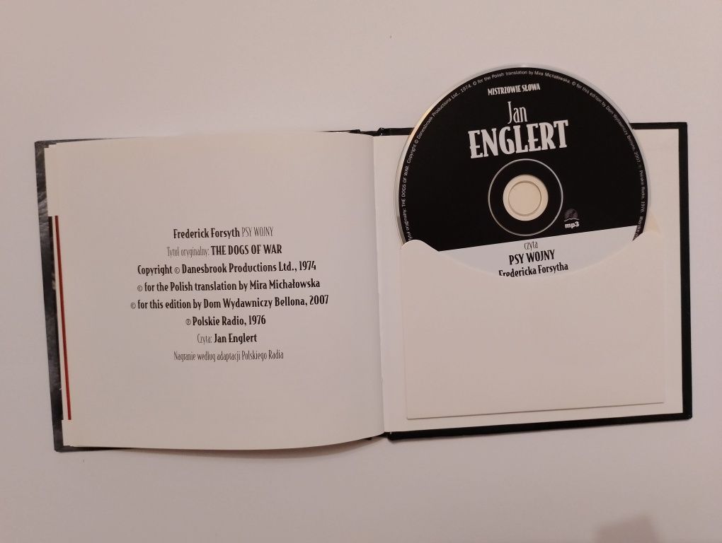 Audiobook CD "PSY WOJNY" czyta Jan Englert, książka z płytą, MP3