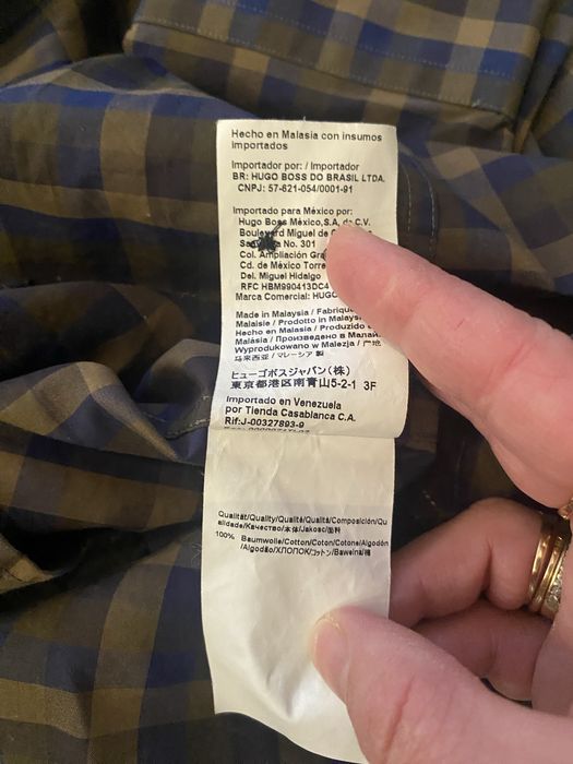 Hugo Boss koszula meska z dlugimi rekawami w krate