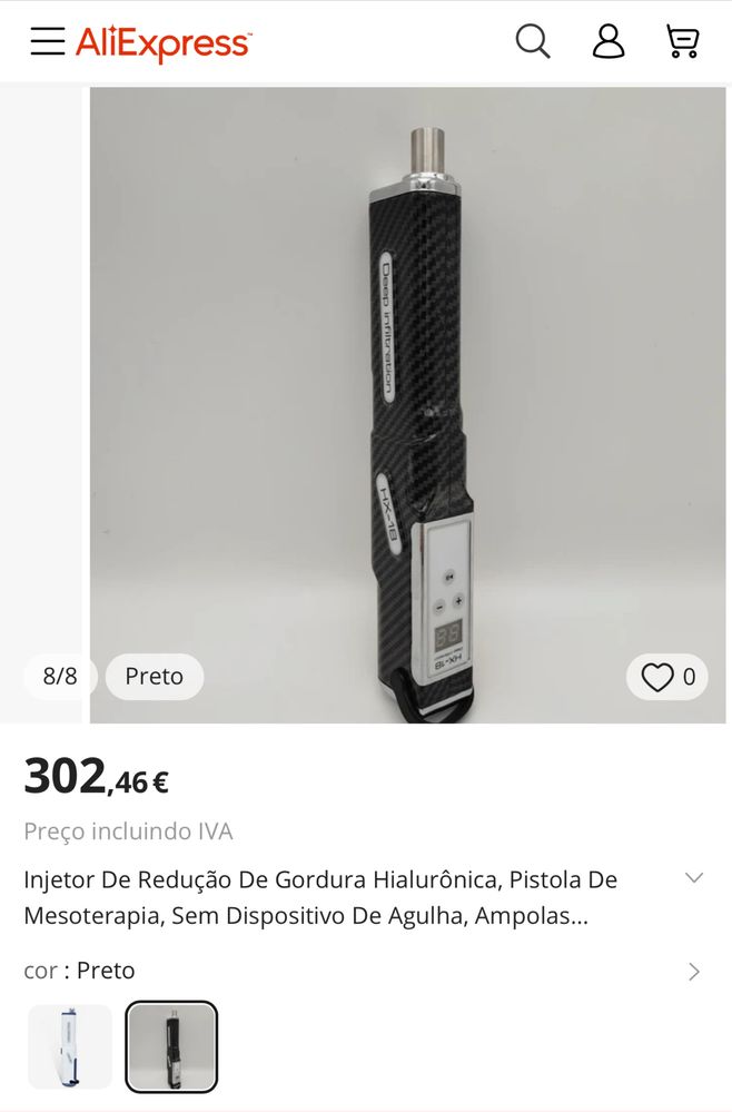 Caneta pressurizada automatica