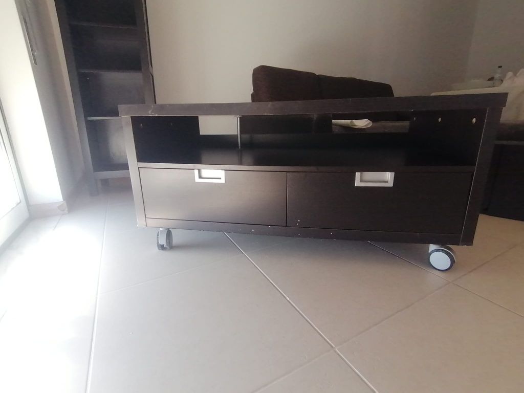 Móvel TV Preto Besta IKEA