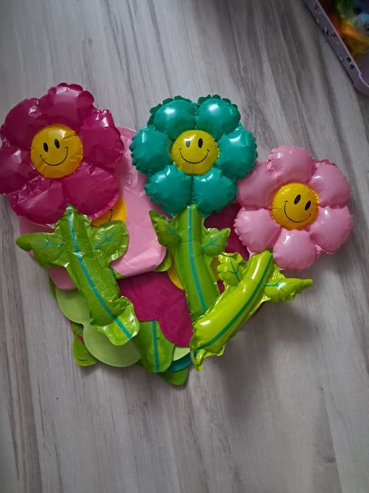 Balony kwiatki 10 sztuk