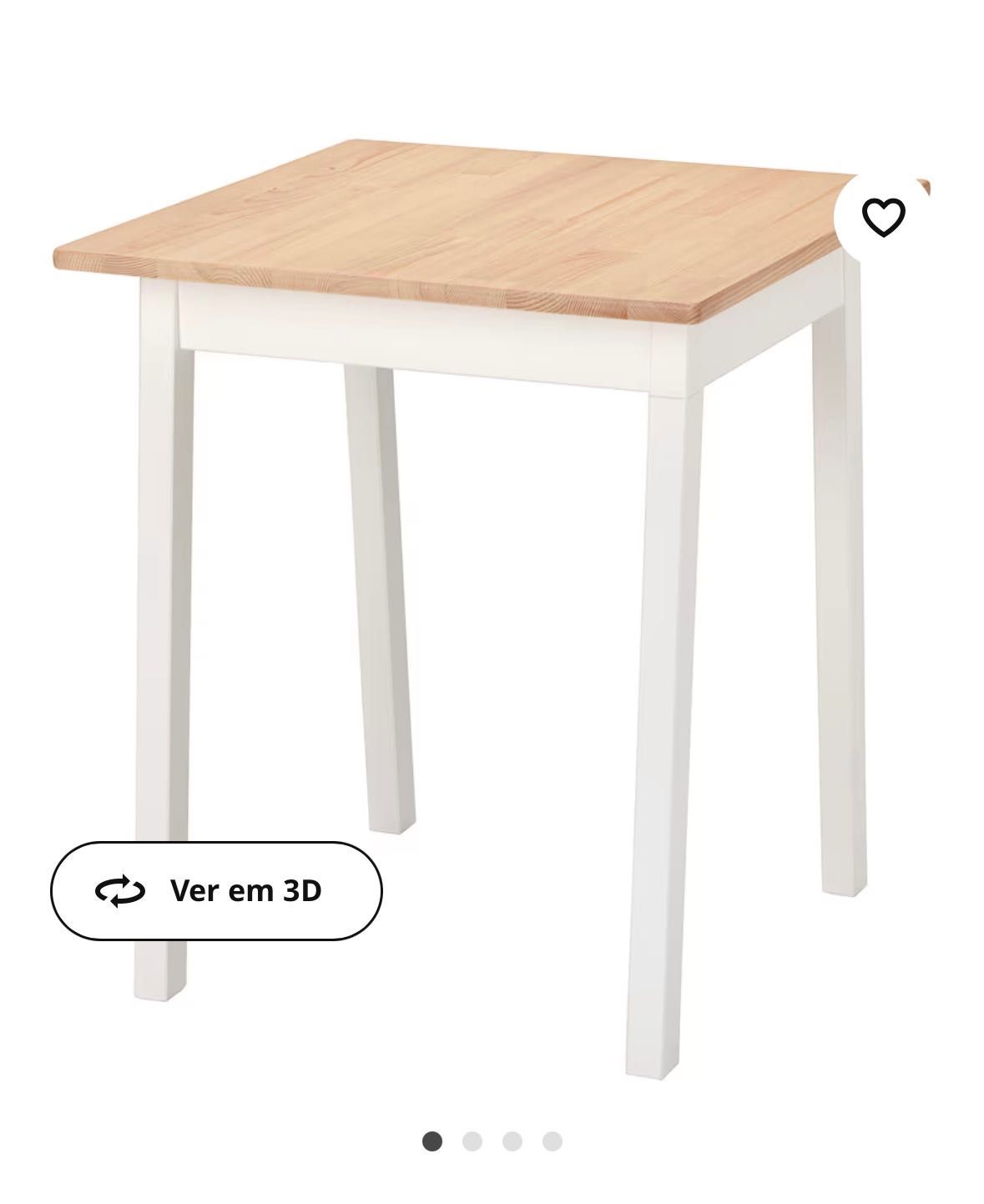 Mesa, castanho claro c/velatura/velatura branca IKEA