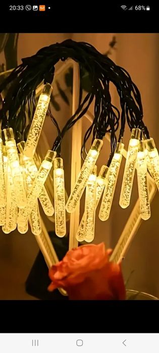 Новогодние украшения елки гирлянды