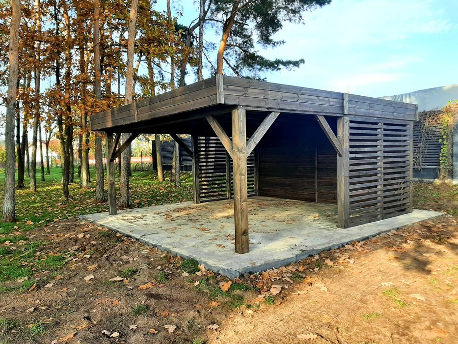 altana, altanki, nowoczesna, ogrodowa, drewniana, płaski dach