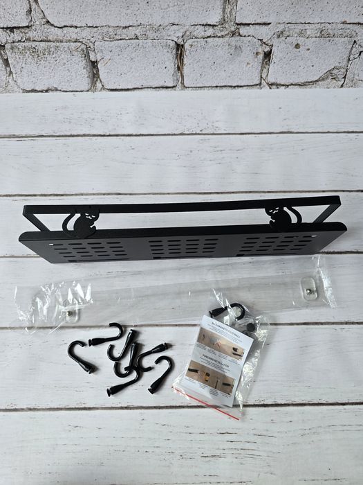 Półka metalowa łazienkowa bez wiercenia kot nowa hit