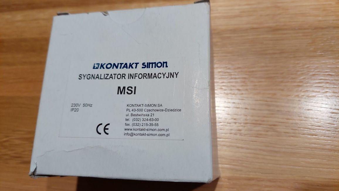 Lampka oświetlenie korytarzy schodów 4szt. Kontakt Simon MSI piktogram