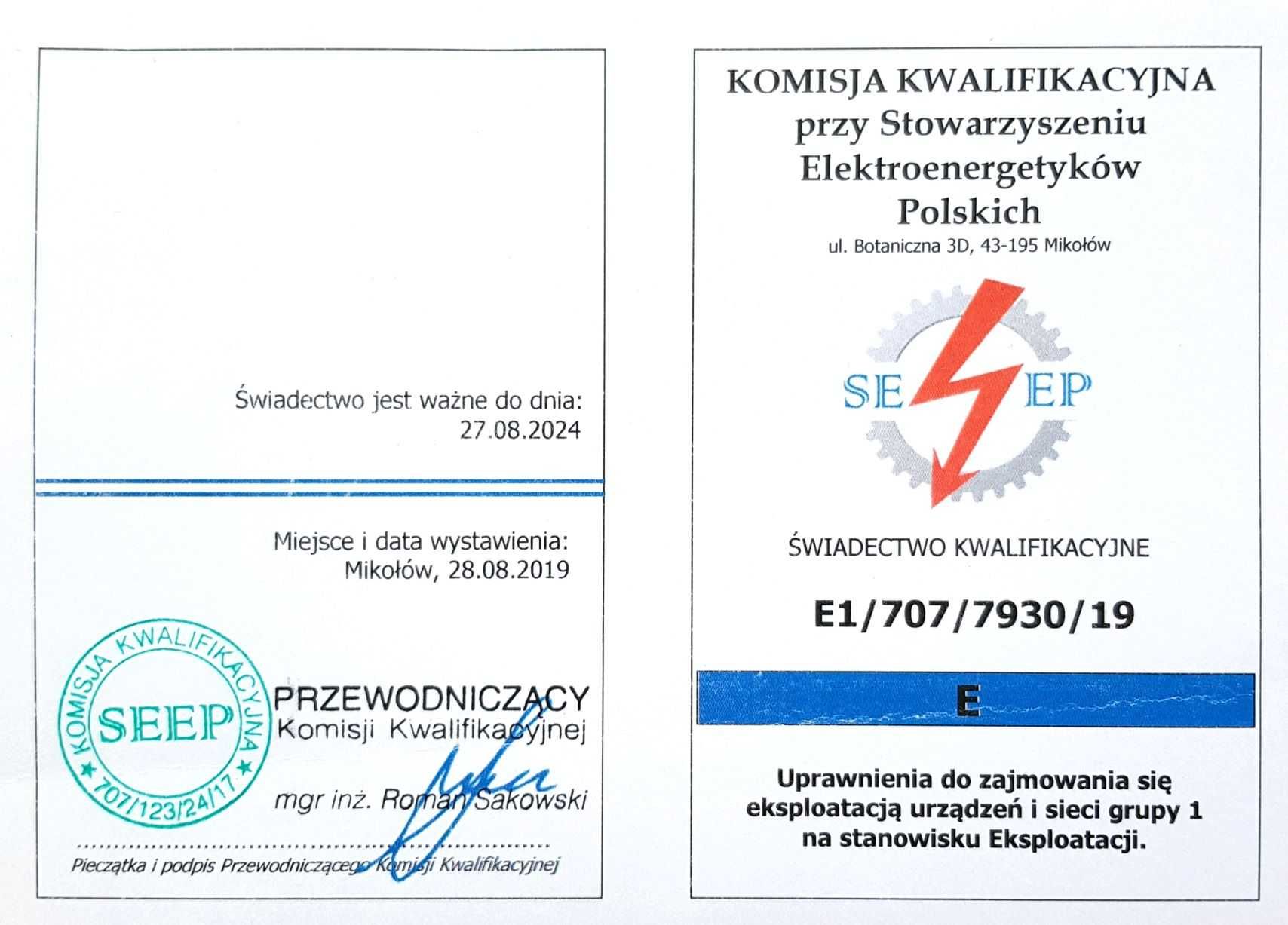 Elektryk Awarie Smartdomy Naprawy Pomiary Uprawnienia Budowlane expres