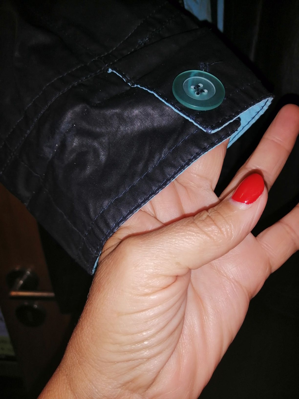 Parker de mulher zul tam L e vermelha tam S + colete prateado tam S