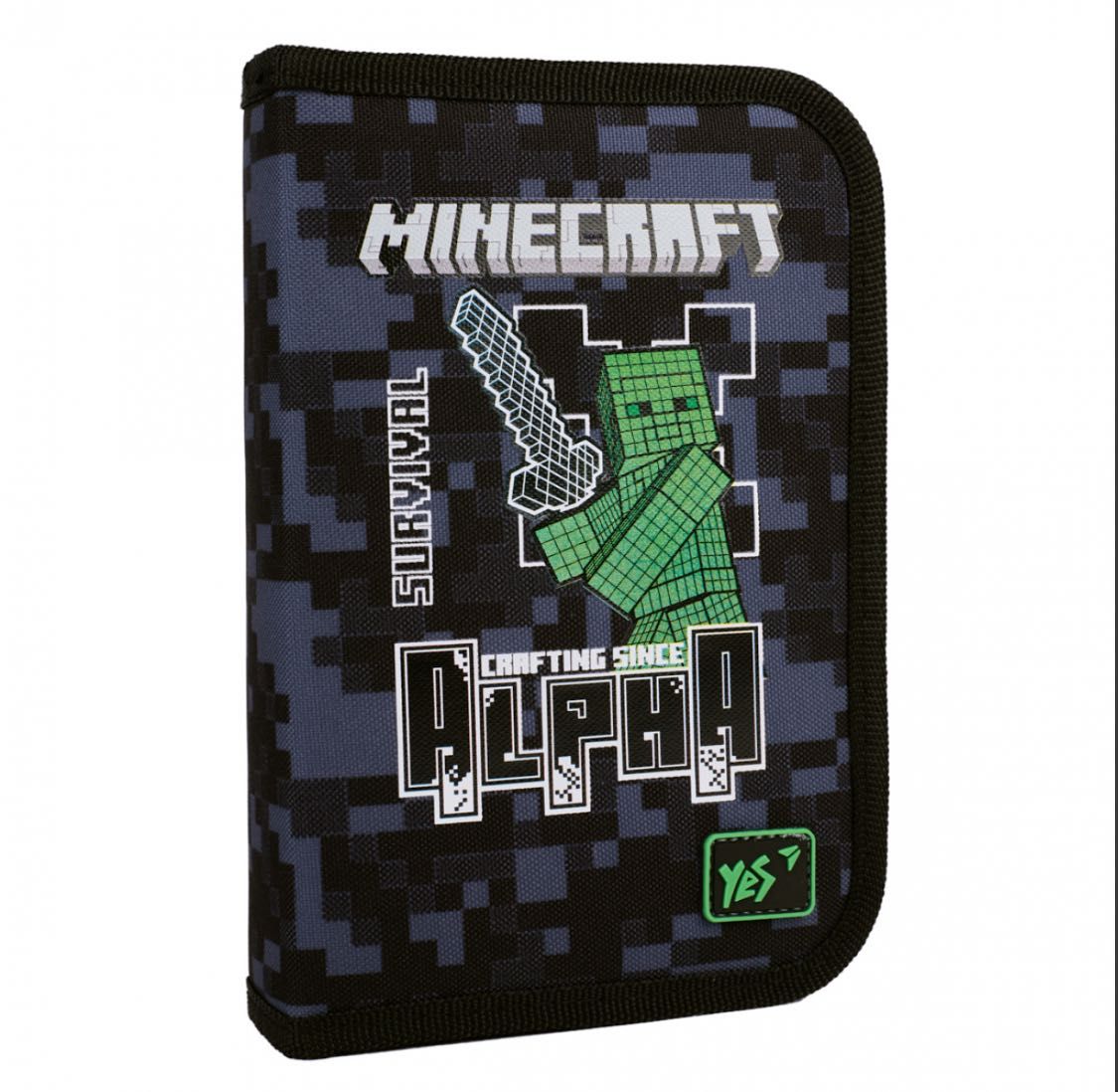 Пенал твердий одинарний без клапана Yes Minecraft