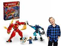 Zestaw LEGO Ninjago Mech Żywiołu Ognia Kaia dla Dzieci Prezent Zabawki