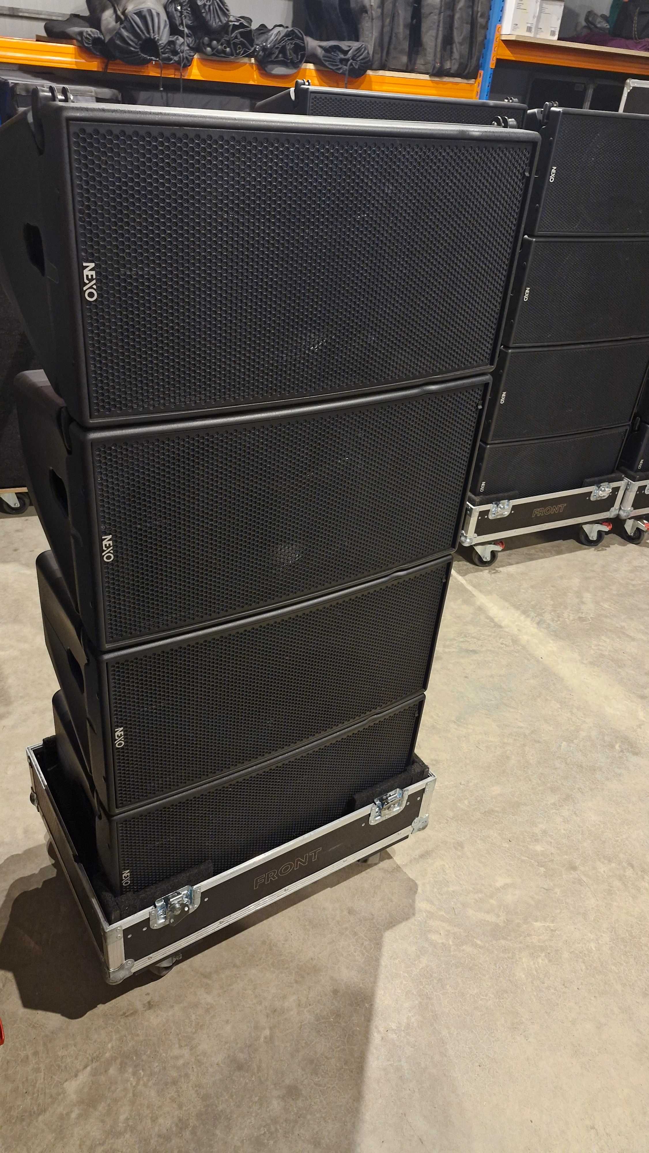 NEXO GEO M12 basy RS-18 zestaw liniowy.  Line array plenerowy