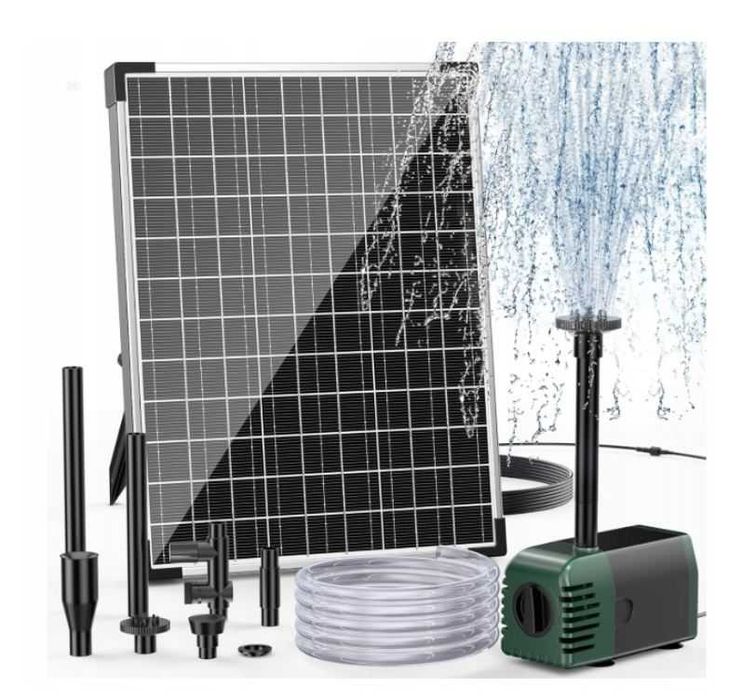 Pompa solarna do stawu oczka napowietrzanie 12w 0-50W FONTANNA