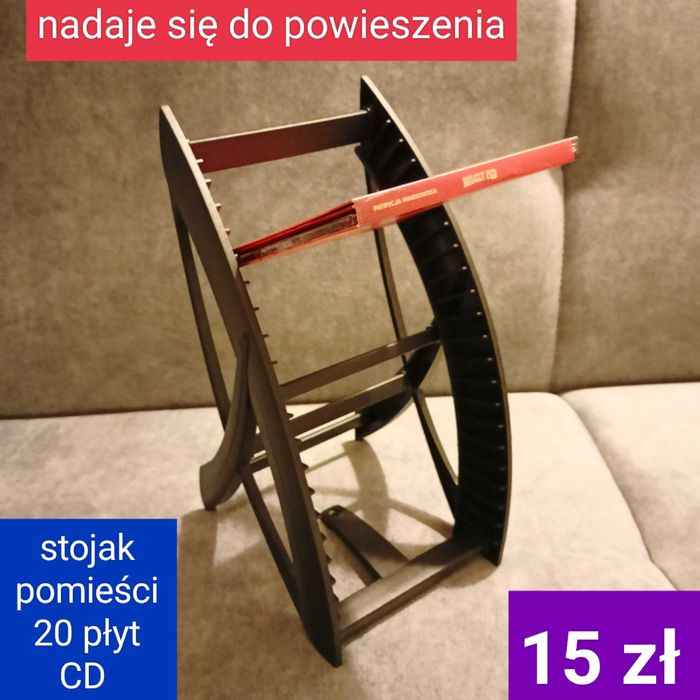 Stojak plastikowy na płyty CD