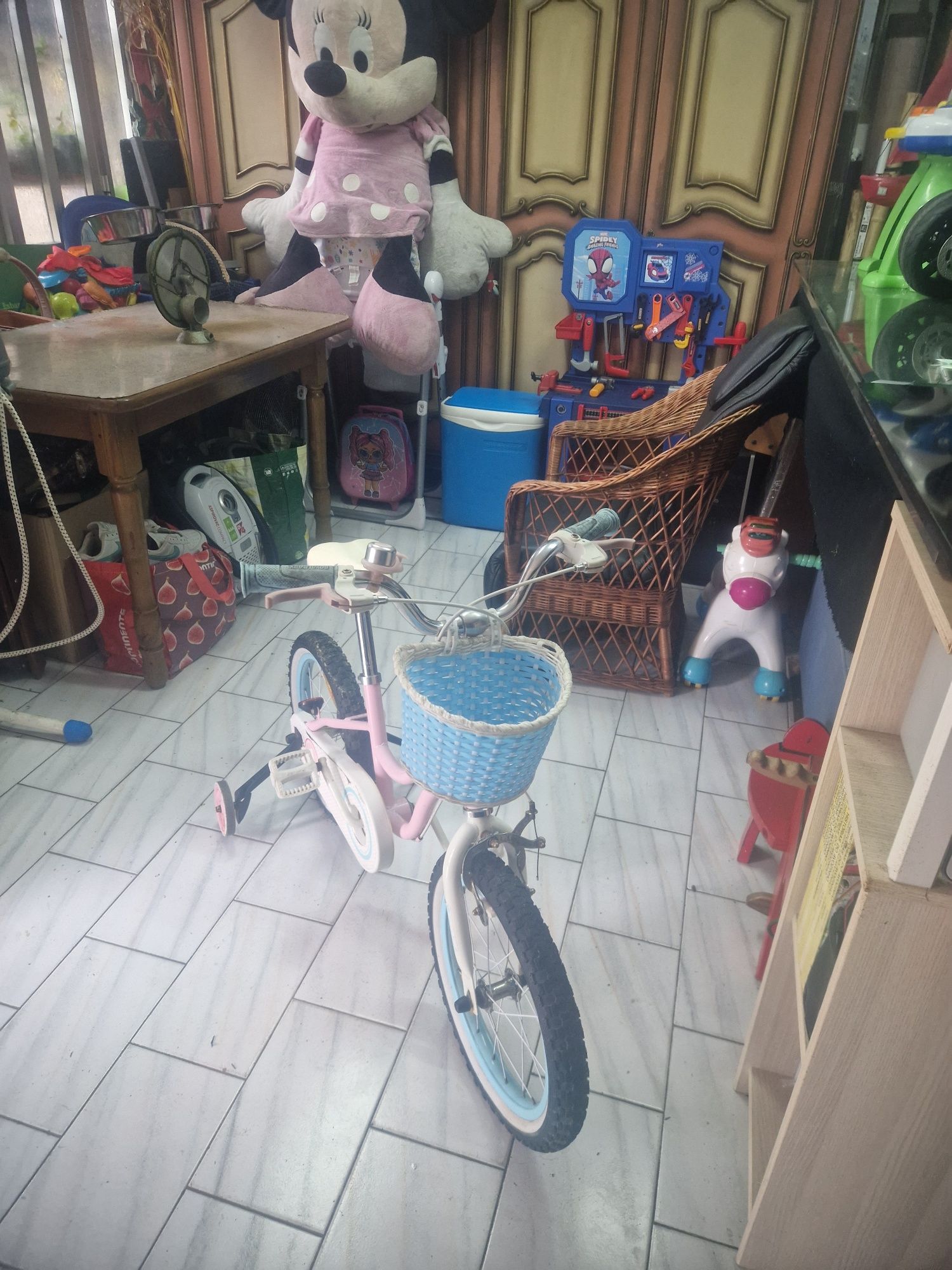 Bicicleta para Menina com Rodinhas...Sliding...