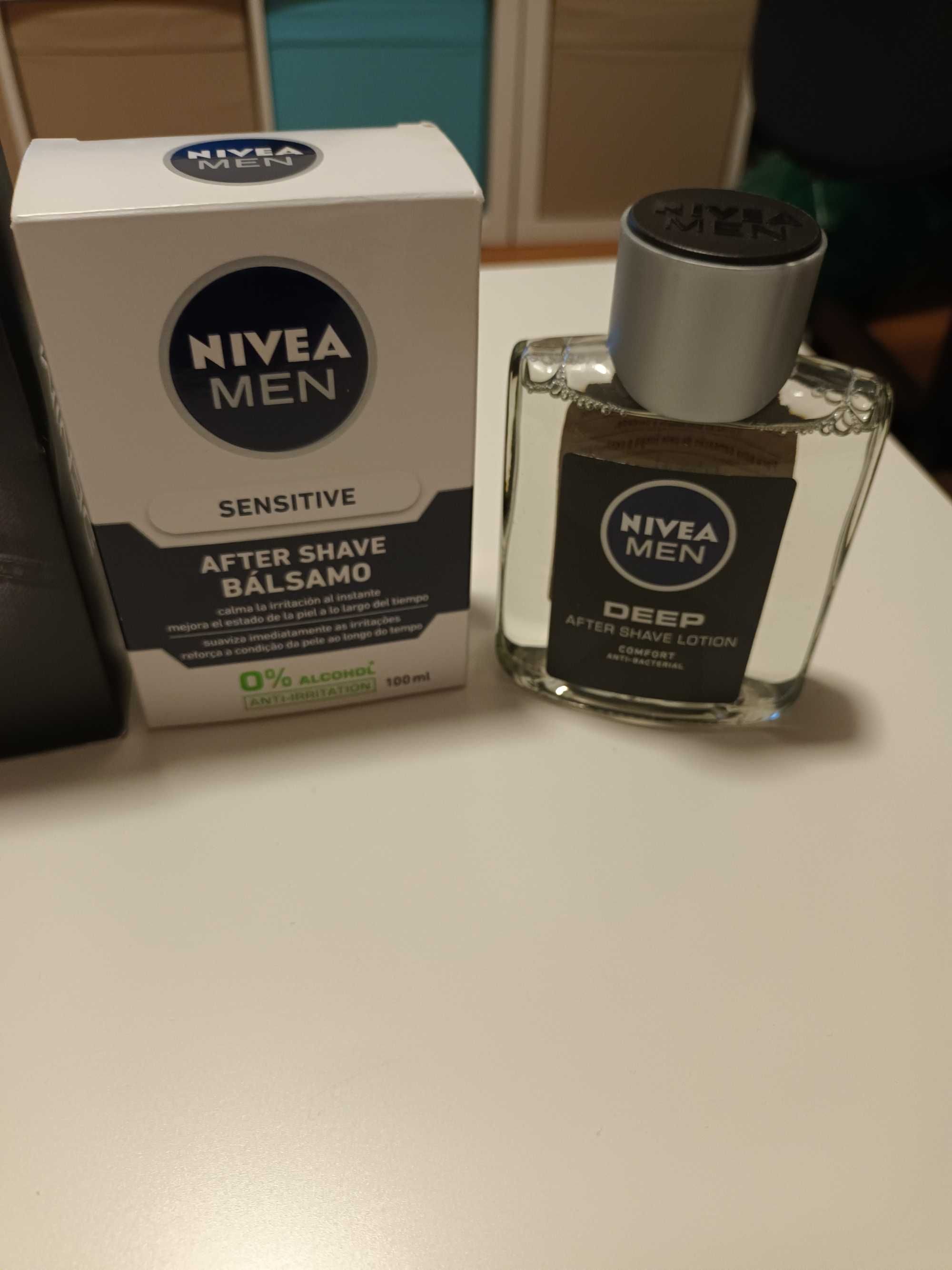 4 After Shaves Nivea + 1 After Shave Denim Black (NOVOS)