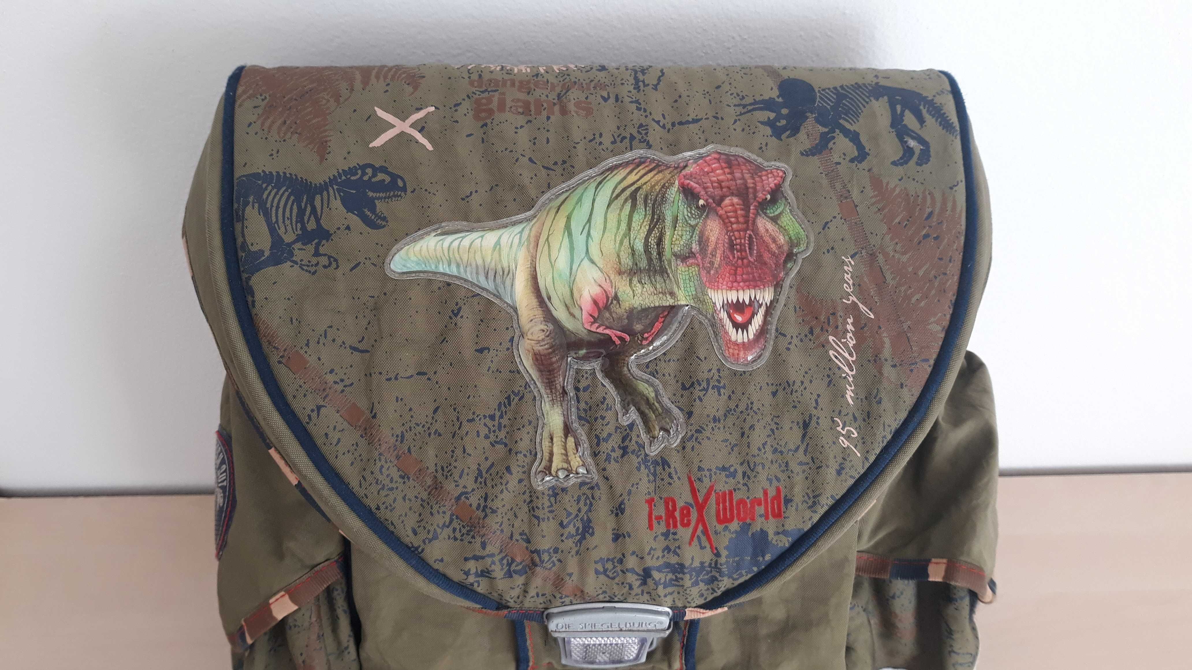 Tornister plecak szkolny z motywem Dino Rex na wycieczki