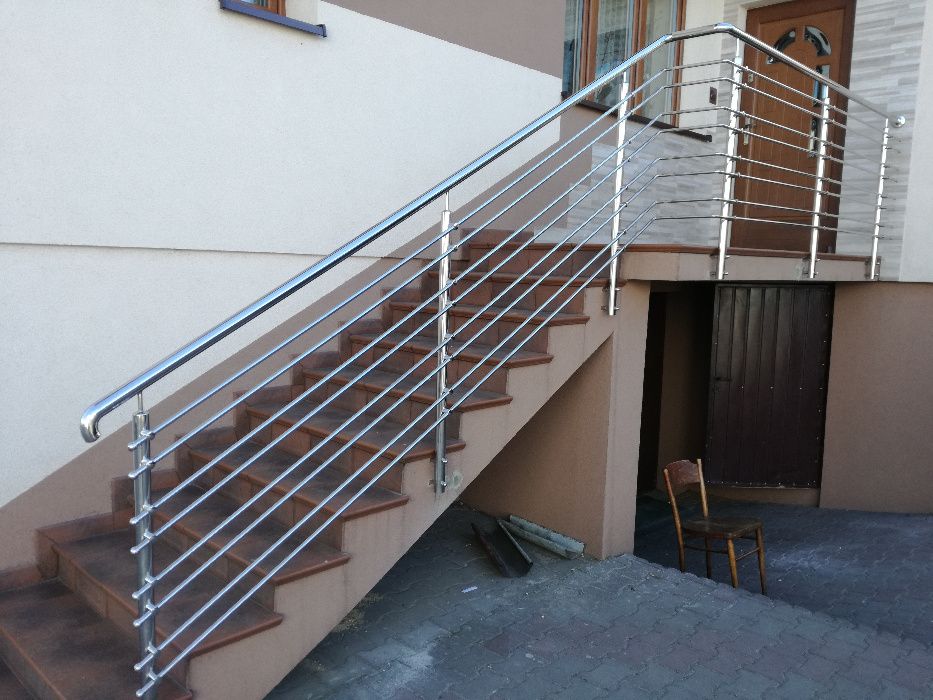 Balustrady ze stali nierdzewnej, barierki, zadaszenia z poliwęglanu