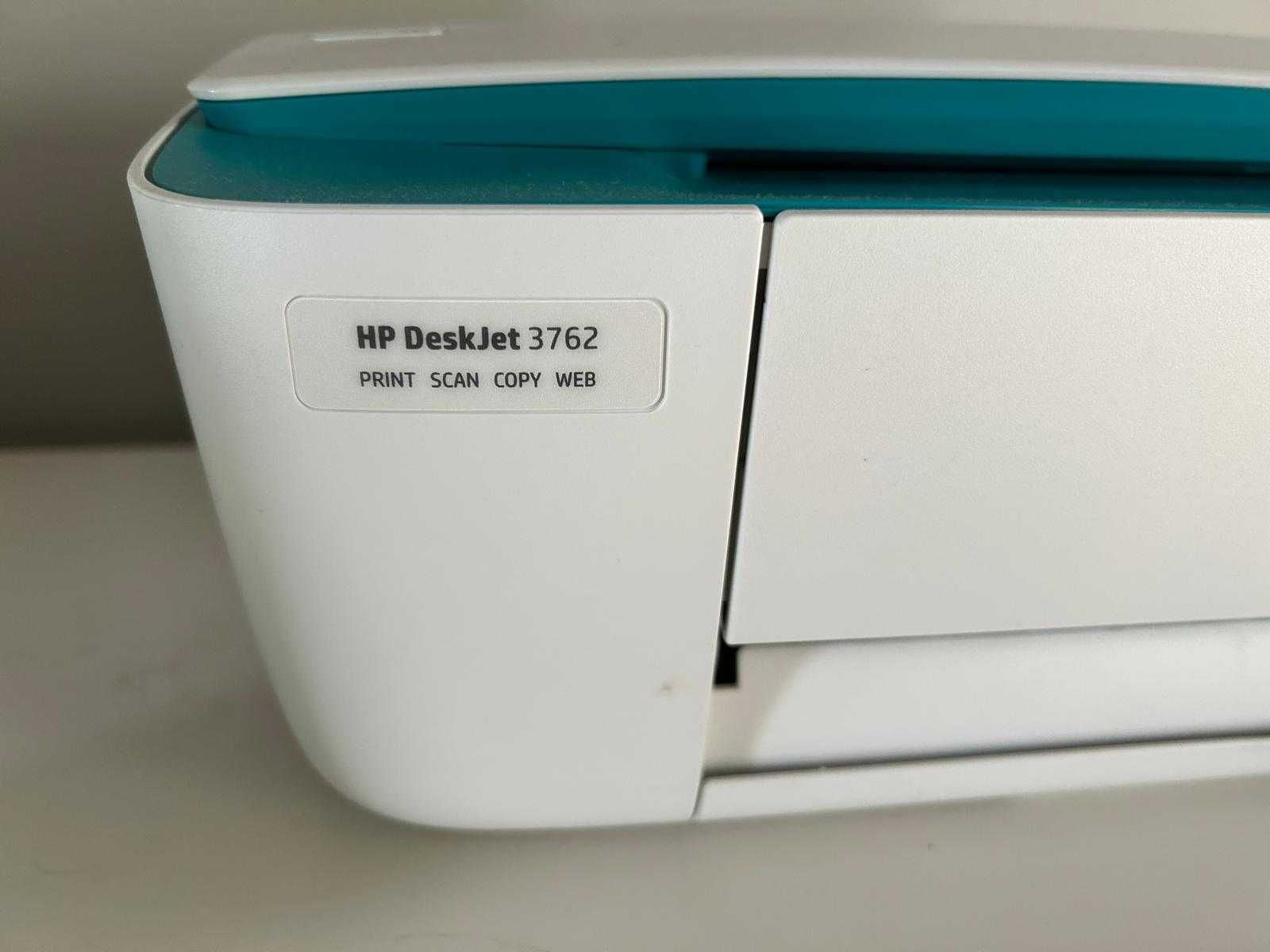 Impressora HP Deskjet 3762 Azul/Branco