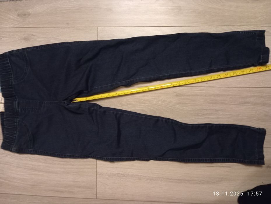 Spodnie jeansy leggins 11-12 lat, 152