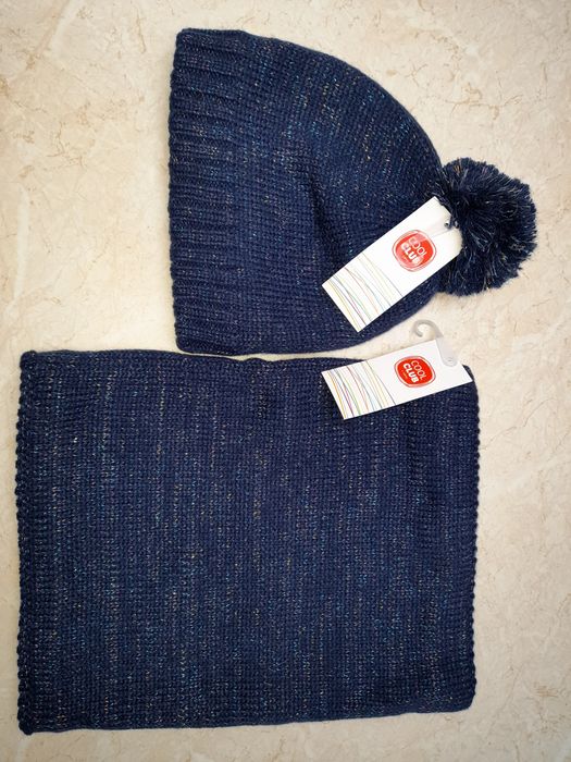 Komplet czapka I komin nowe Coolclub by Smyk 52-54 polarowa podszewka