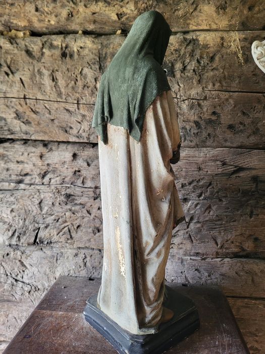 Stara figura Święta Anna I Maryja 50cm