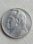 Srebrna moneta 10 złotych z 1935r. Piłsudski.
