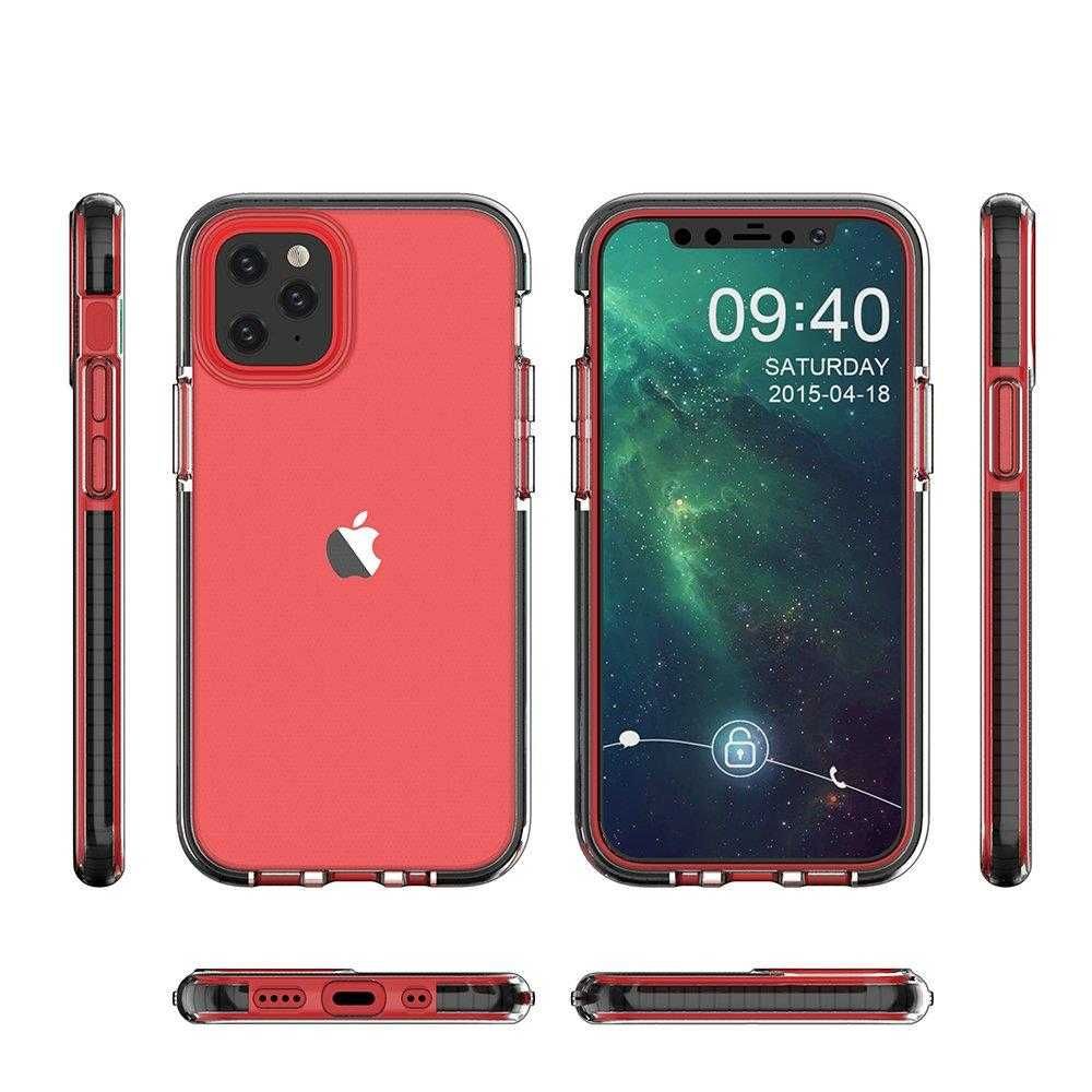 Spring Case pokrowiec żelowe etui z kolorową ramką do iPhone 13 żółty