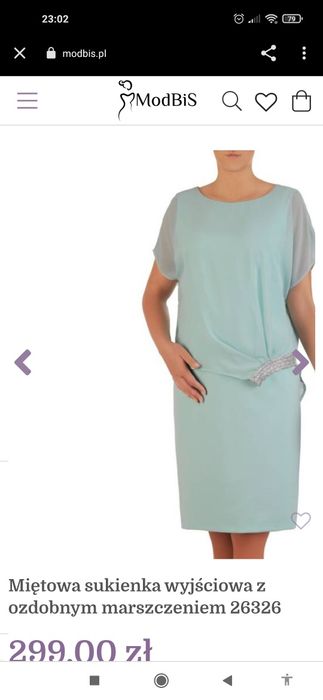 Zwiewna elegancka sukienka 48 XXL