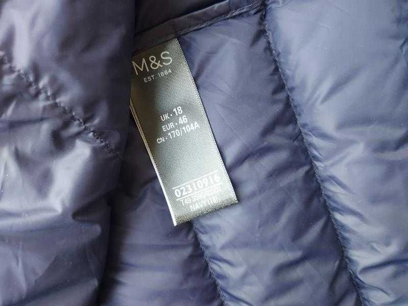 Ультралегкий пуховик стьобана демісезонна куртка m&s collection