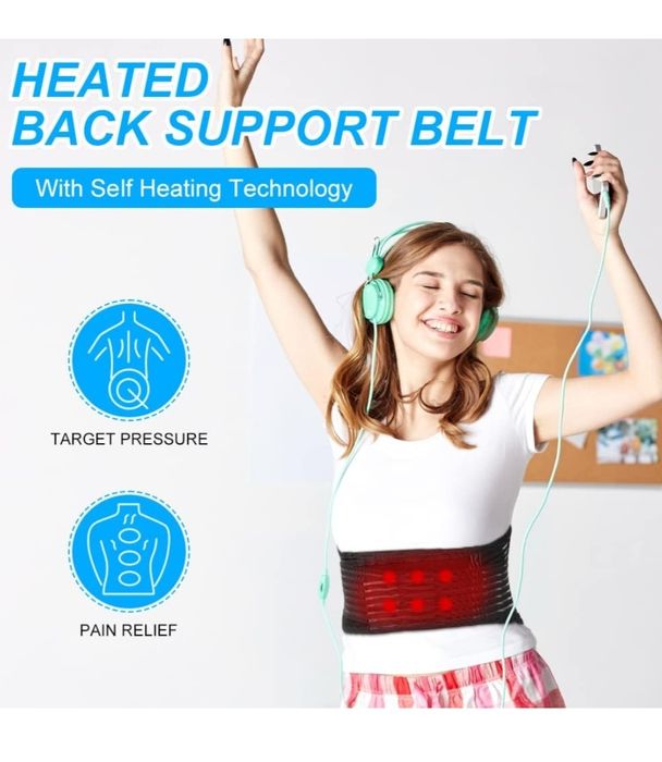 ACWOO Pas na plecy, samonagrzewający się pas biodrowy, oddychający