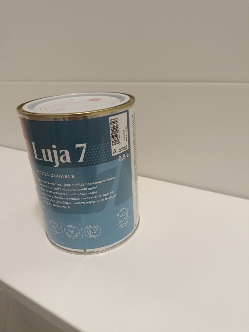 Tikkurila Luja 7 farba z atestem kolory jasne 0,9L
