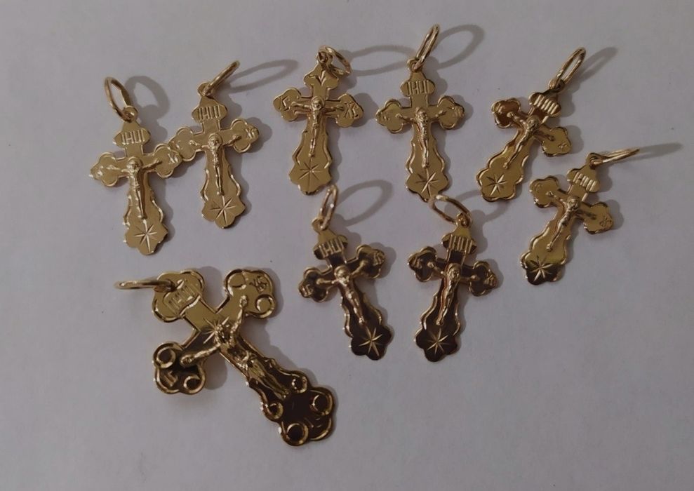 Золотий хрестик. На хрестини/подарунок