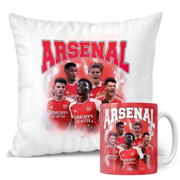 Nowy zestaw kubek + poduszka Arsenal