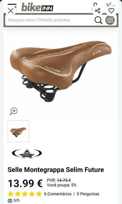 Bicicleta 2 Selins Selle Montegrappa & 3 Par Punhos Handlz