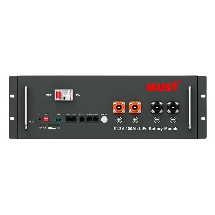 Акумуляторные батареи Must LiFePO4 12,8V; 25,6V; 51,2V