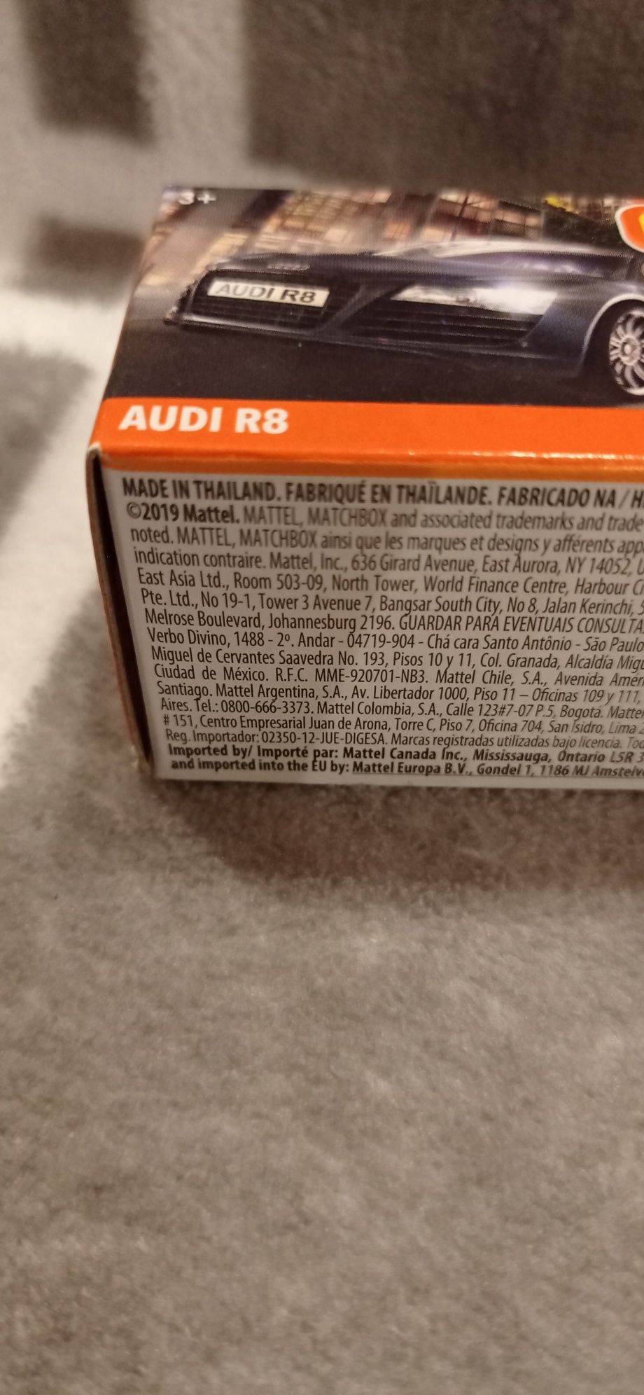 Matchbox Audi R8 pudełko