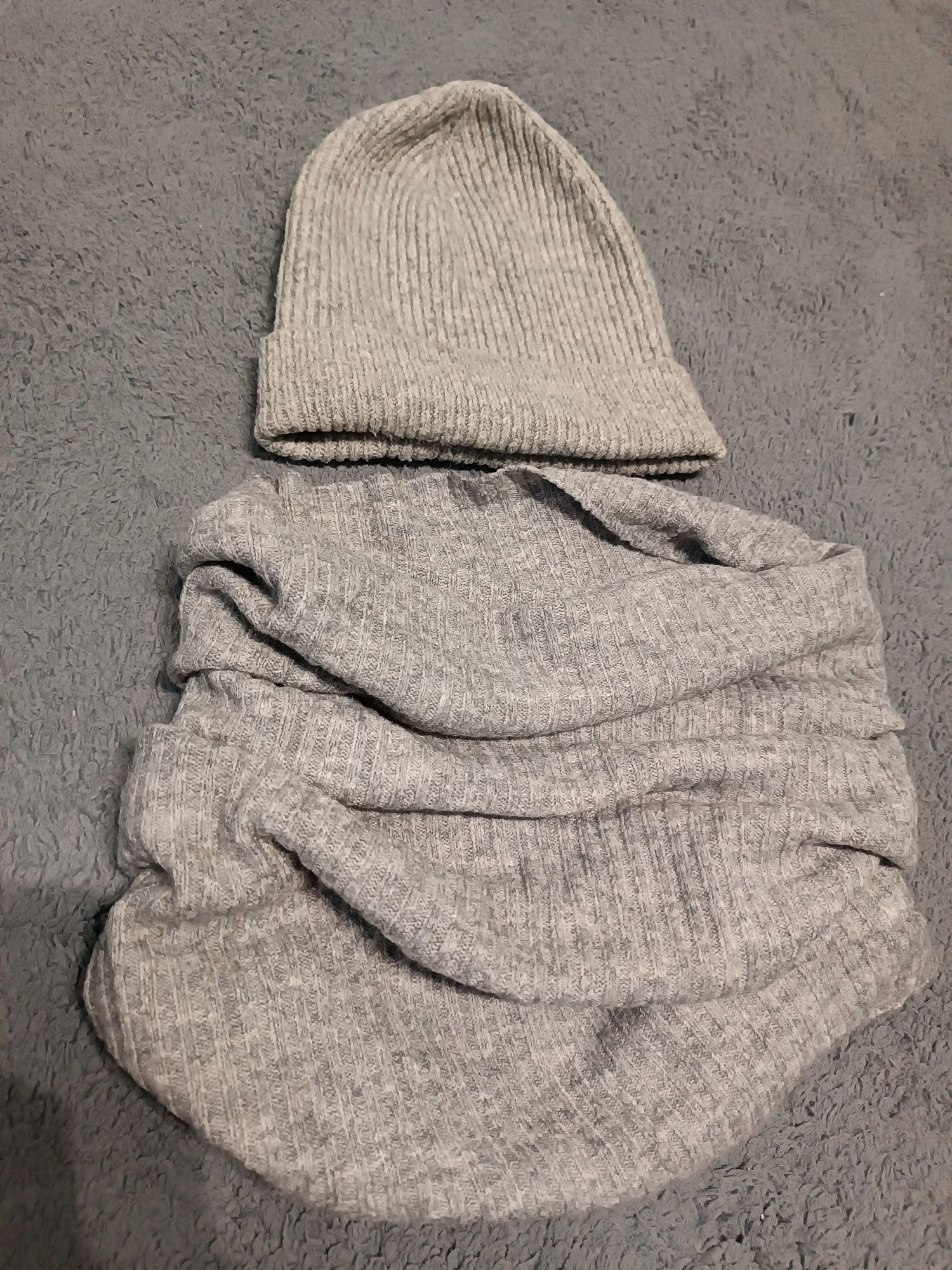 Czapka i komin mohito szare