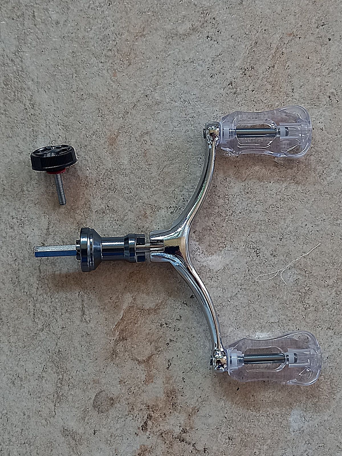 Korbka_Rączka do kołowrotka_(duo)-podwójna - parametry jak na foto.