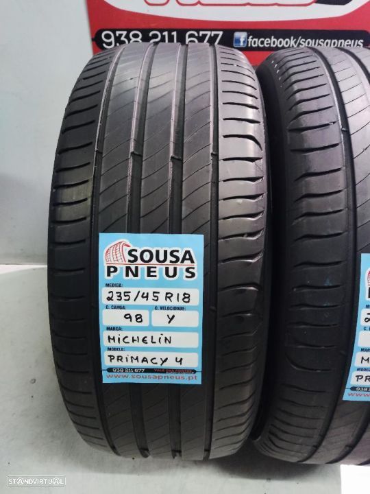 2 pneus como novos 235-45r18michelin - oferta dos portes