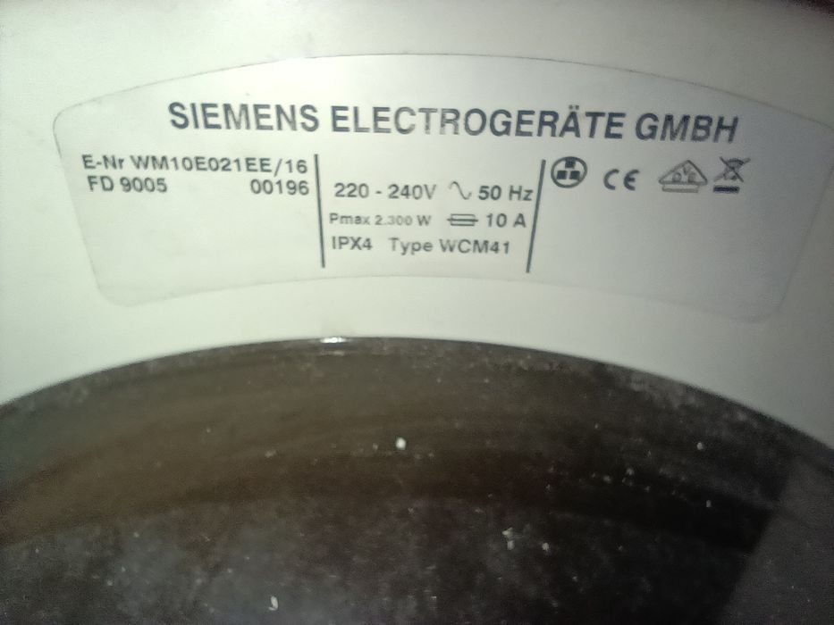 Motor Maq. Lavar roupa Siemens WM10E021EE
