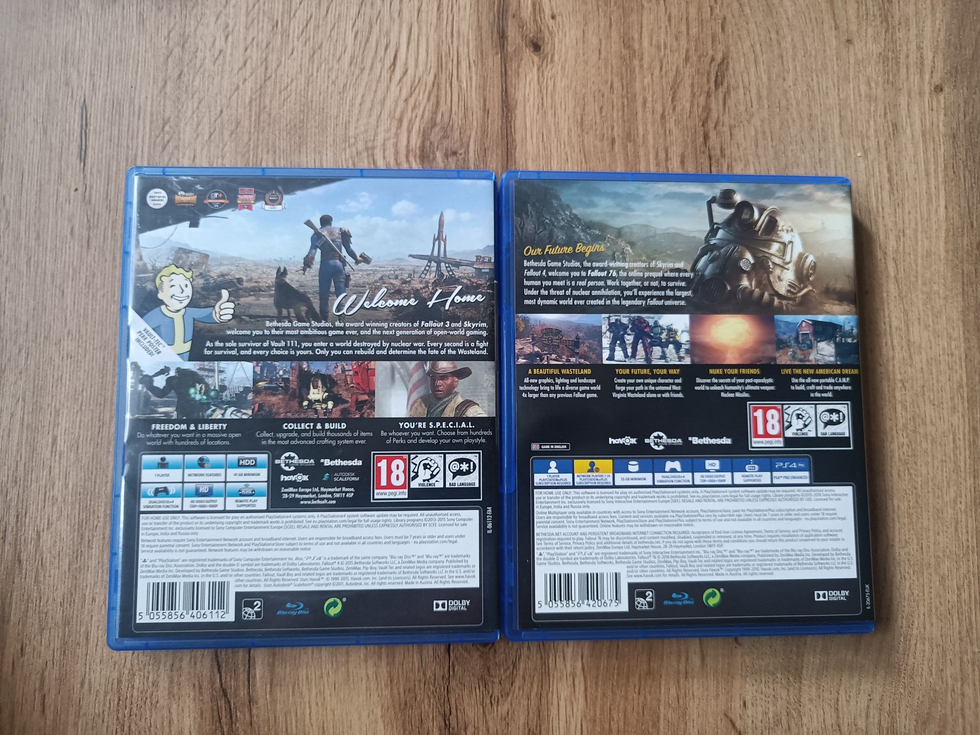 Zestaw Fallout 4 i Fallout 76 PS4