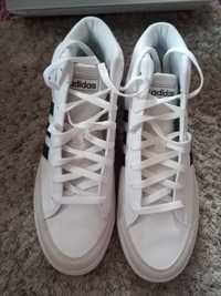 Wysokie adidas retrovulc 41 1/3 wkładka ok 27 cm białe sneakersy wysok