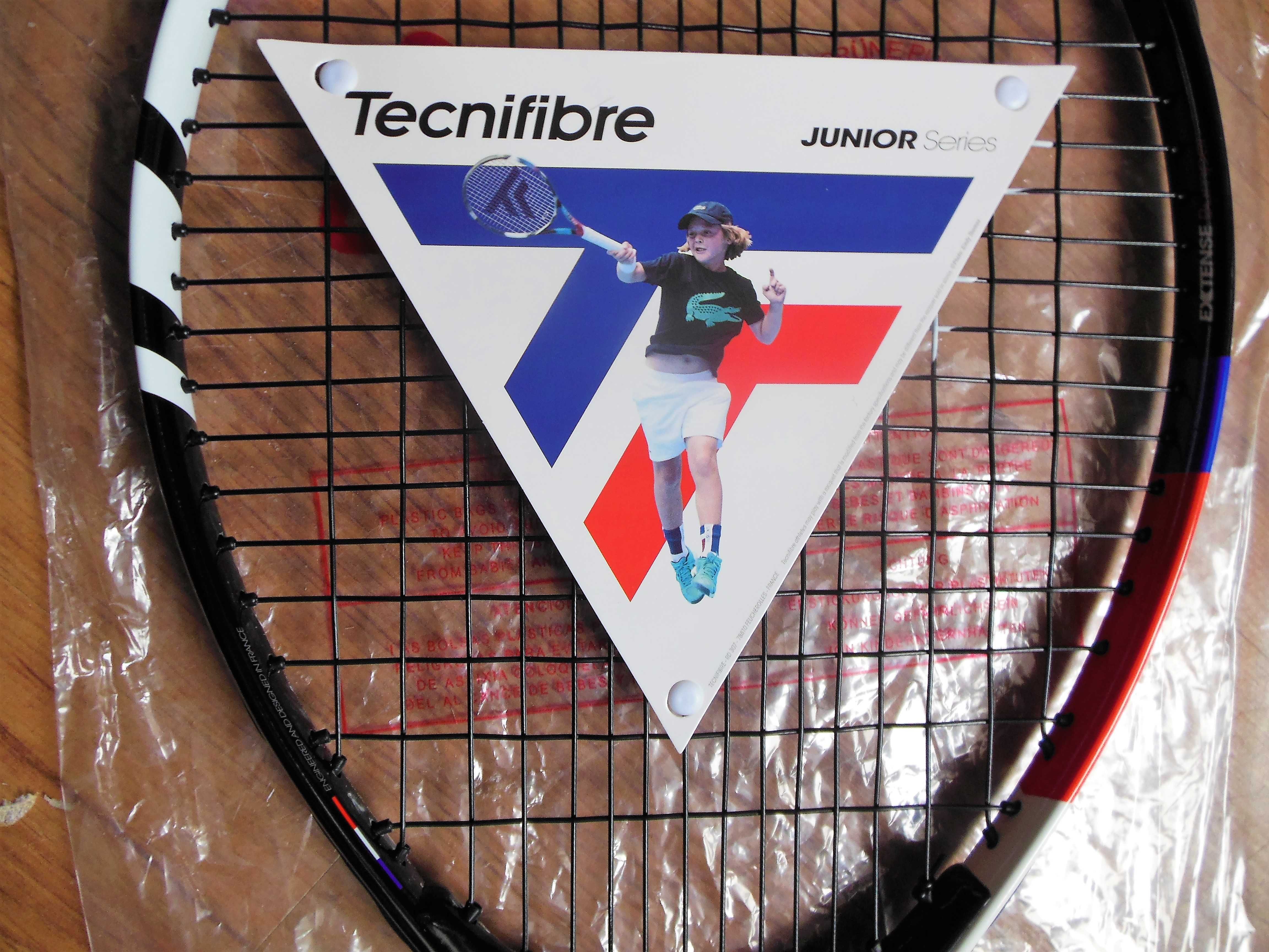 Chłopięca rakieta tenisowa TCNIFIBRE BULLIT 19-25 NW ,8-10LAT 105 zł !